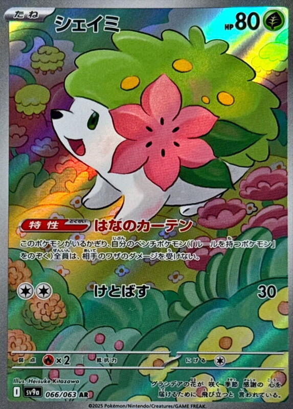 Shaymin (066/063) AR Holo Foil (Japanese)