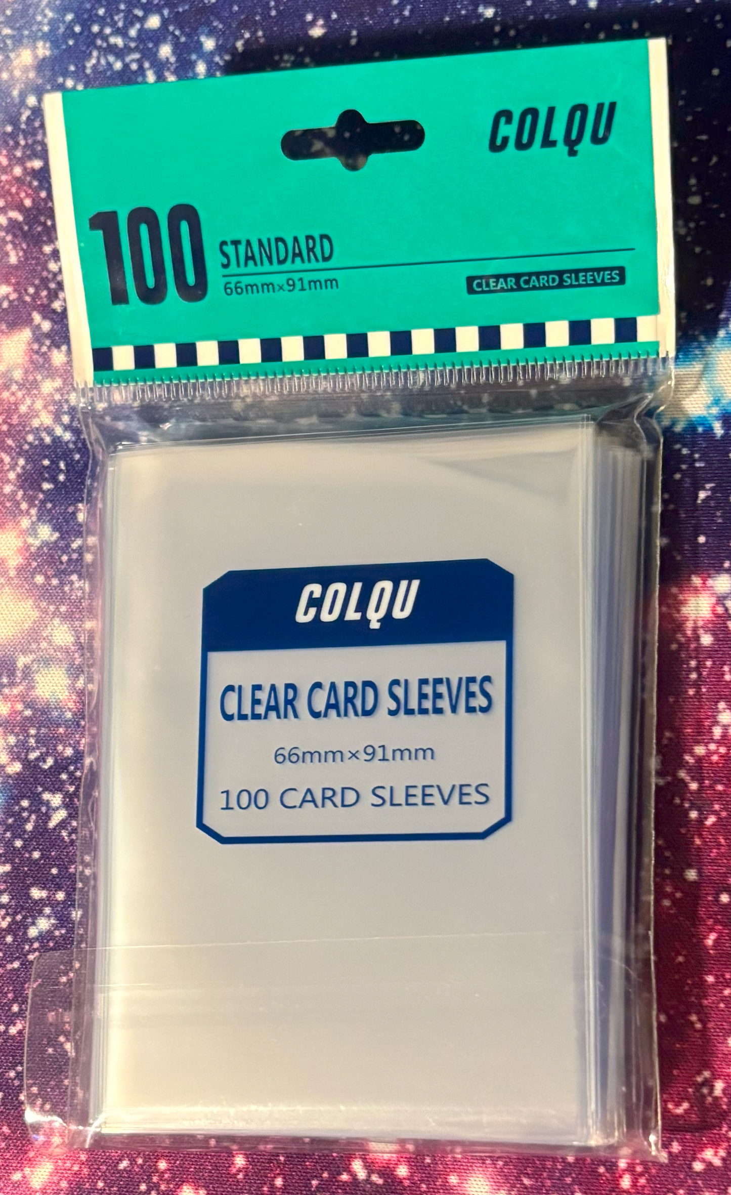 COLQU 100-count Clear Card Sleeves Pack