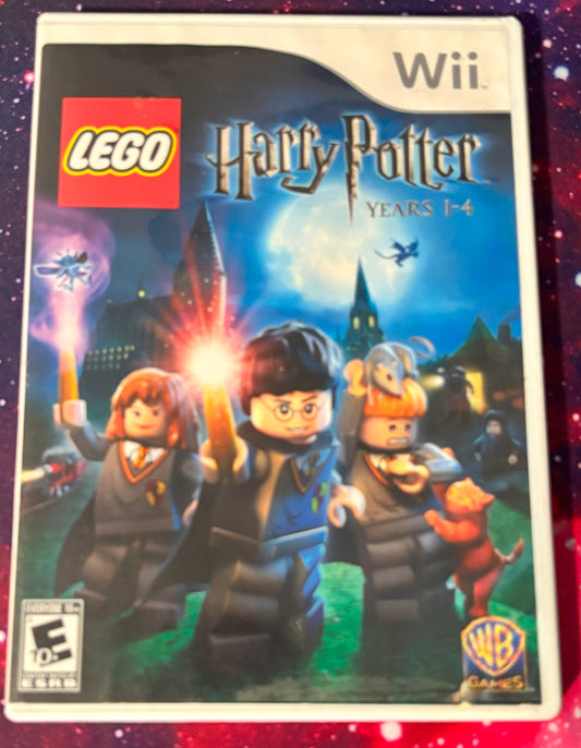 LEGO Harry Potter game case for Wii on a red background