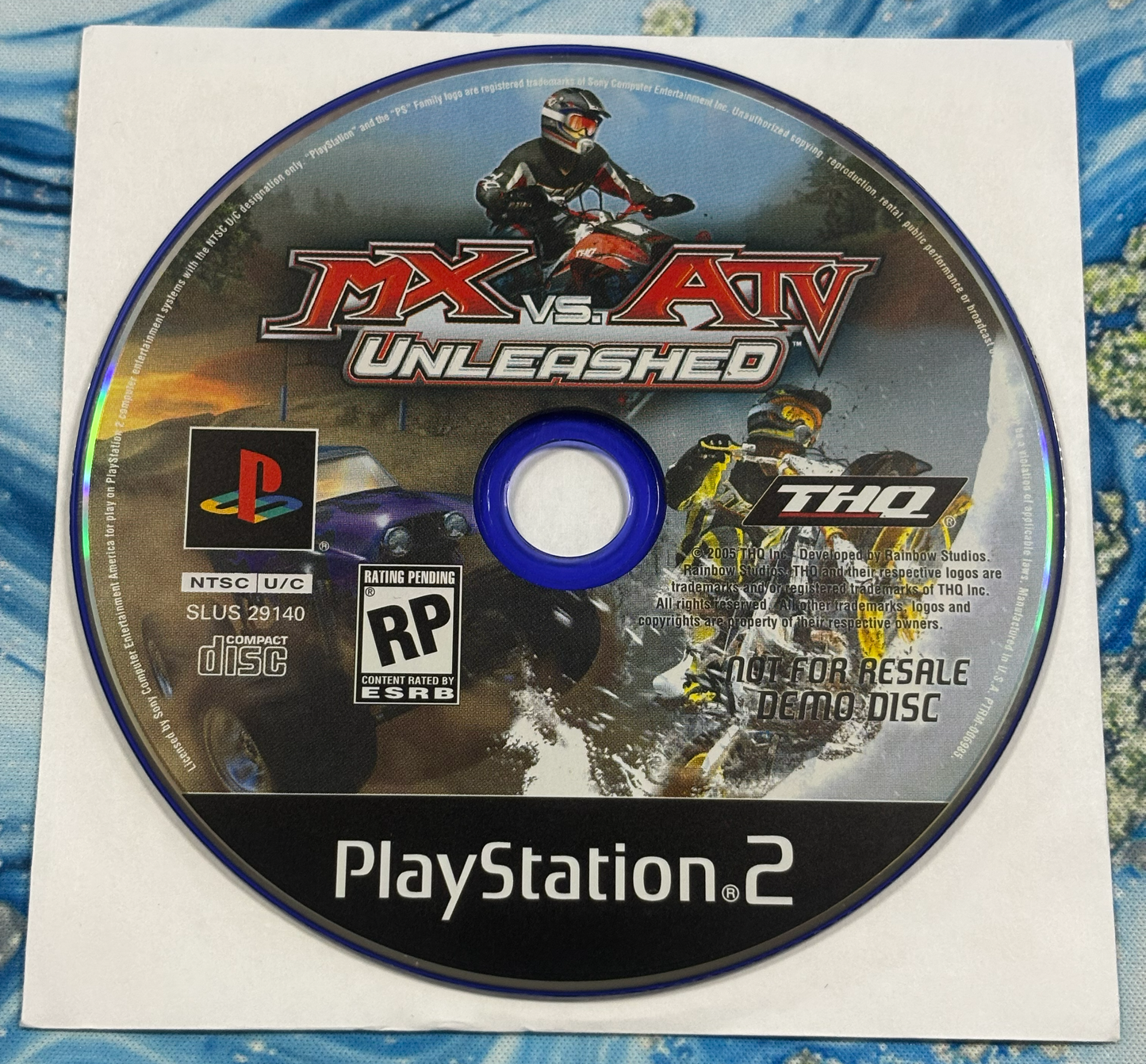 MX VS. ATV Unleashed -Not For Resale- Demo Disc