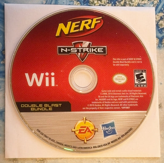 NERF N-Strike Wii Double Blast Bundle packaging on a textured surface