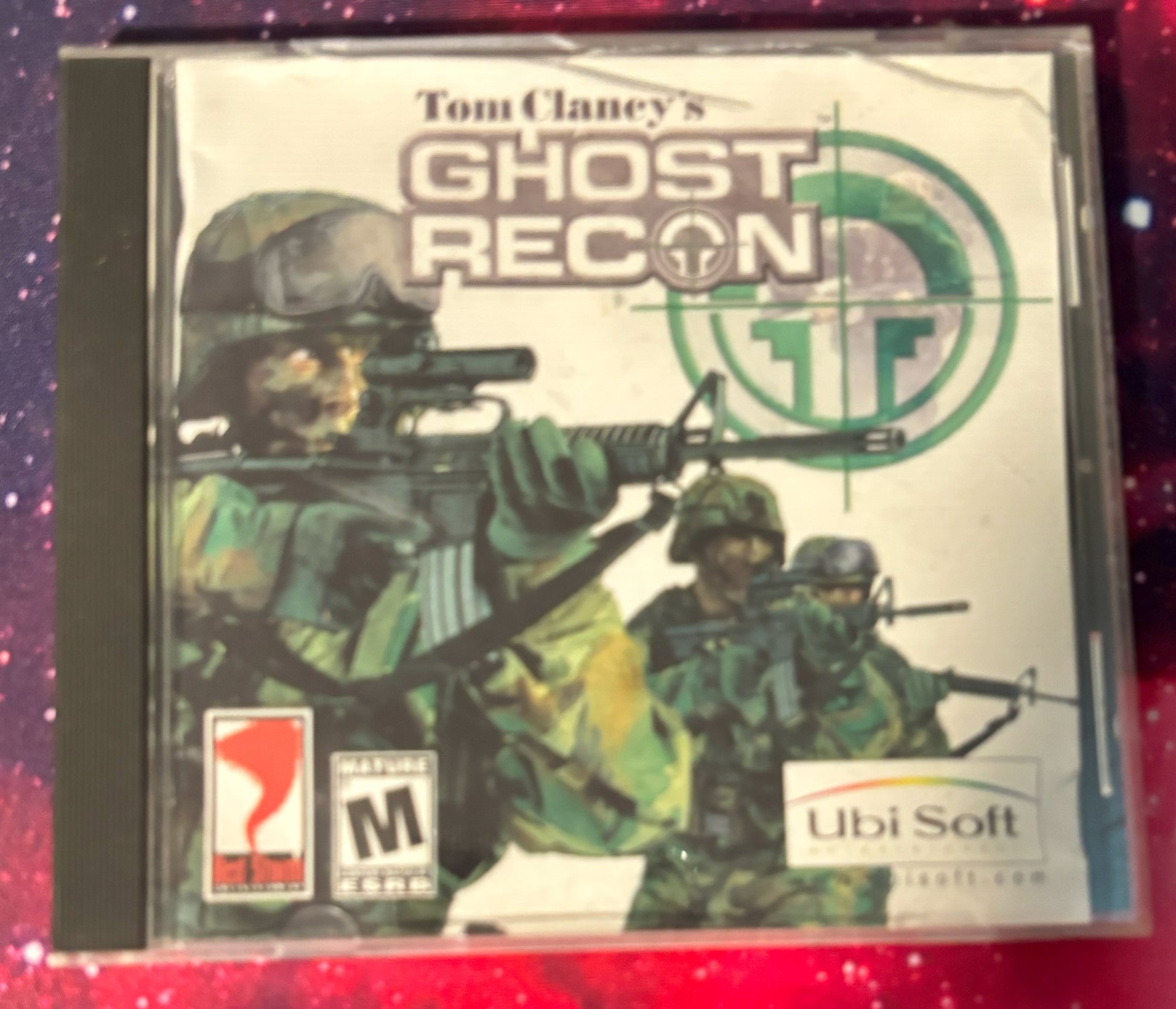 Tom Clancy's Ghost Recon game case with soldiers on the cover
